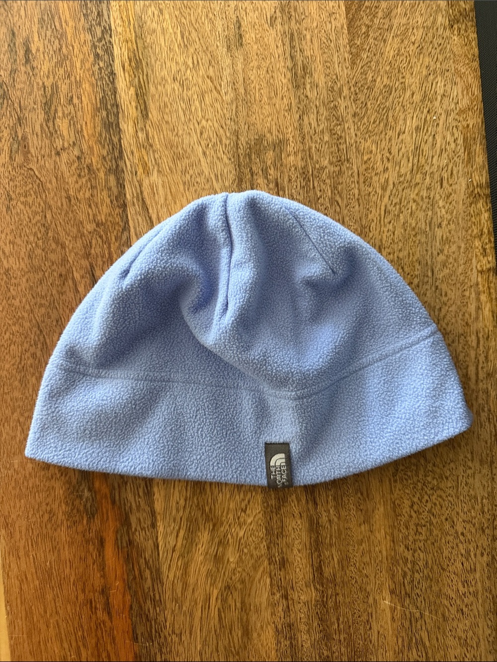 The North Face Light Blue Fleece Beanie